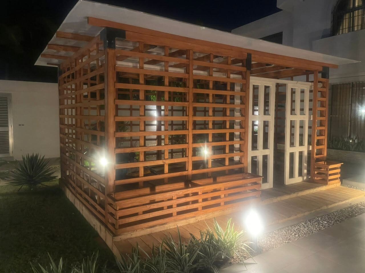 Pergola bois massif